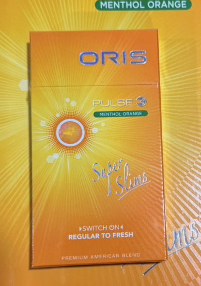 Oris Pulse Menthol Orange Super Slims (1เม็ดบีบ)